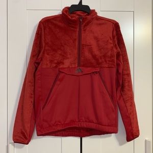 Adidas Faux Fur Q4 Novelty half zip pullover